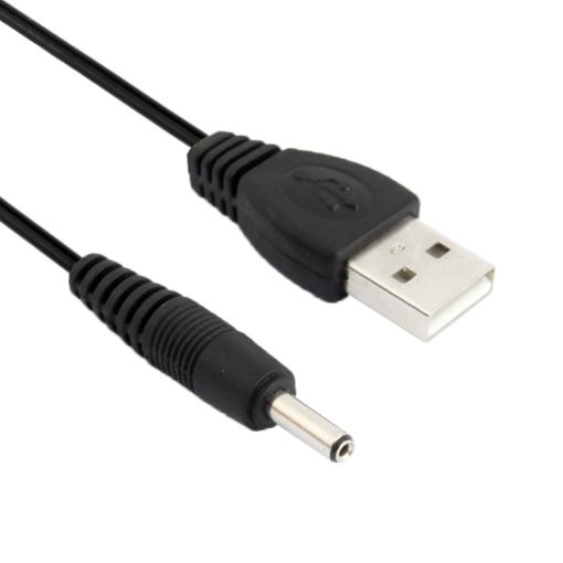 USB Male to DC 3.5 x 1.35mm Power Cable - 1.2m (Black) - 1