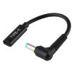 DP 5.5 x 1.7mm to Type-C Female Power Adapter Charger Cable - Black - 2