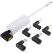 65W USB-C/Type-C Laptop Power Adapter - 6 in 1 Converter (White) - 3