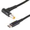 PD 100W 5.5 x 2.5mm Male Elbow to USB-C Charge Cable, 1.7m - 2
