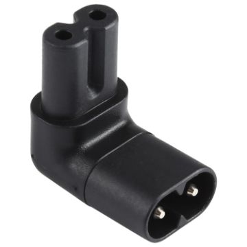 C7 to C8 Elbow AC Power Plug Adapter - Converter Socket - 1
