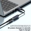 DC 5.5 x 1.7mm to USB-C Male 100W Charging Adapter - Computer Connector - 3