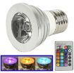 E27 3W RGB Flash LED Light Bulb with Remote Controller - 1