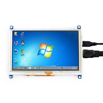 Waveshare 5 Inch HDMI LCD 800x480 Touch Screen for Raspberry Pi - 1