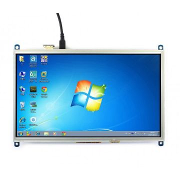 Picture of WAVESHARE 10.1inch Resistive Touch Screen LCD, HDMI interface, Designed for Raspberry Pi
