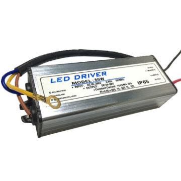 60W LED Driver Adapter AC 85-265V to DC 24-38V IP65 Waterproof - 1
