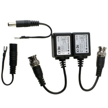 Picture of 2 PCS Passive Balun Twisted Pair Transceiver (Black)