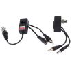 2 PCS HD 213B-C Coaxial CVI/TVI/AHD Video Audio Power Balun Transceiver - 1