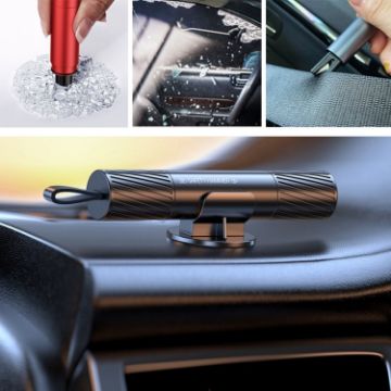 Black Vehicle-Mounted Safety Hammer - Escape Broken Window - 1