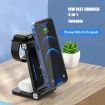T8 QI Certified Fast Charging Station 3 in 1 Foldable Design - 3