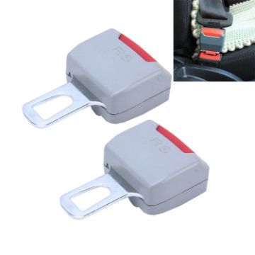 2 PCS RS-01 Universal Car Seat Belt Extension Buckle - Grey - 1