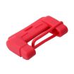 Adjustable Car Seat Belt Buckle Plug Protective Cover Case - Red - 2