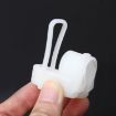 Adjustable Car Seat Belt Buckle Plug Cover Case - White - 4