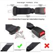 Child and Pregnant Woman Car Seat Belt Extender - 2 PCS - Black - 4