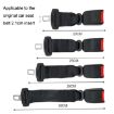 Child and Pregnant Woman Car Seat Belt Extender - 2 PCS, Beige - 3