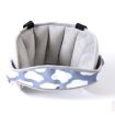 Child Car Seat Head Support Pillow - Grey Print - 1