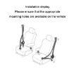 Universal 3-Point Car Seat Belt with Emergency Locking - Iron Buckle - 7