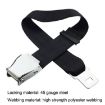 Gray Aircraft Seat Belt Extension - Adjustable Buckle, Two Point - 5
