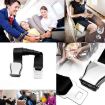 Gray Aircraft Seat Belt Extension - Adjustable Buckle, Two Point - 6