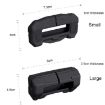 Black Silicone Seatbelt Buckle Protector - Anti Scratch Cover - 2