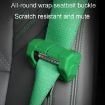 Large Car Seatbelt Buckle Protective Cover - Green - 8