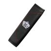 Carbon Fiber Leather Car Seat Belt Cover Shoulder Protection - Crown Black - 3