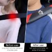 Carbon Fiber Leather Car Seat Belt Cover Shoulder Protection - Crown Black - 6
