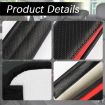 Carbon Fiber Leather Car Seat Belt Cover Shoulder Protection - Black - 5