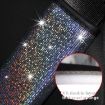 Bling Car Leather Seat Belt Cover Shoulder Pads - Colorful Silver - 5