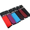 Red Car Leather Seat Belt Cover Shoulder Pads with Bling Diamonds - 3