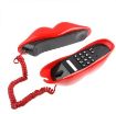 Picture of Sexy Red Hot lips Shape Wire Corded Telephone (Red)