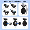 Black Silicone Protective Case for AirTag - Waterproof & All Inclusive - 5