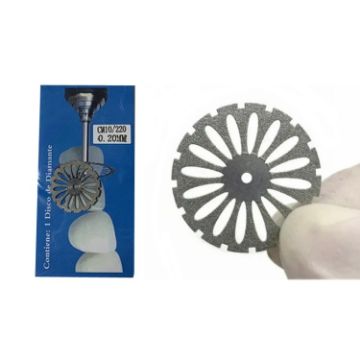 Dental Lab Polishing Diamond Discs 0.2mm Rotary Cutting Tool - 1