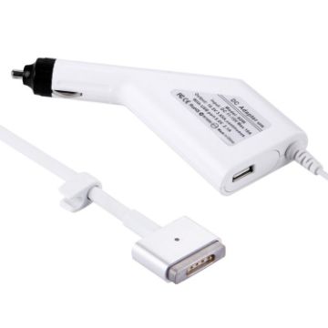 60W MagSafe 2 Car Charger for Apple Macbook A1465/A1502, 1.7m Length - 1
