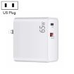 65W USB-C/Type-C + QC3.0 Laptop Charging Adapter - US Plug - 1
