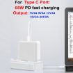 65W USB-C/Type-C + QC3.0 Laptop Charging Adapter - US Plug - 5