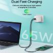 65W USB-C Laptop Charging Adapter - AU/US/EU/UK Plug (White) - 4