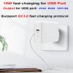 65W USB-C Laptop Charging Adapter - AU/US/EU/UK Plug (White) - 6