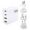 GaN 100W Dual USB + Dual USB-C Charger for Apple MacBook - US/EU/UK/AU Plug - 1