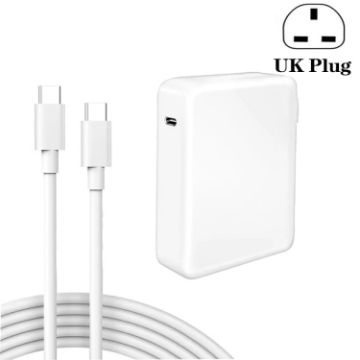 PD3.1 140W USB-C Laptop Power Adapter + 2m USB-C Data Cable UK Plug - 1