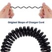 Micro USB Male to Mini 5-pin Coiled Cable, 20cm Length - 4