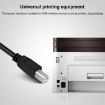 USB 2.0 Type-B Male to USB 2.0 Female Printer/Scanner Adapter Cable - 6