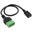 Micro USB Female to 5 Pin Pluggable Terminals Solderless Adapter Cable - 2