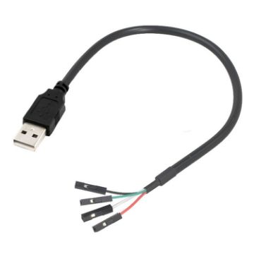 USB Male to Female Dupont Motherboard Header Adapter Cable - 0.3m - 1