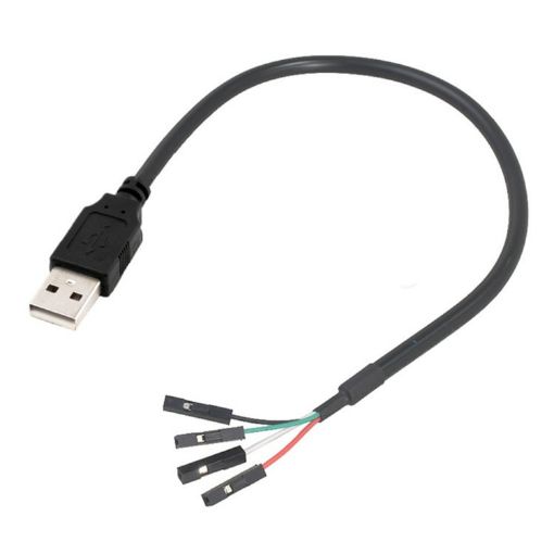USB Male to Female Dupont Motherboard Header Adapter Cable - 0.3m - 1