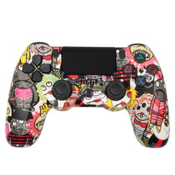 PS4 Wireless Bluetooth Game Controller with Dual Vibration - Cartoon - 1