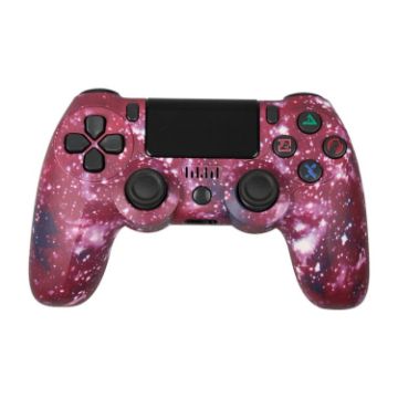 Picture of For PS4 Wireless Bluetooth Game Controller With Light Strip Dual Vibration Game Handle (Fantastic Purple)
