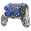 PS3/PS4 Dual Vibration Wireless Gamepad with RGB Lights (Blue) - 1