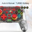 PS3/PS4 Dual Vibration Wireless Gamepad with RGB Lights (Red) - 5