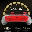 PS3/PS4 Dual Vibration Wireless Gamepad with RGB Lights (Red) - 9